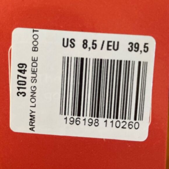 NEW FARM Rio Army Long Suede Boots Vegan Lug Embroidered Olive Green Size 8.5 - Picture 14 of 14